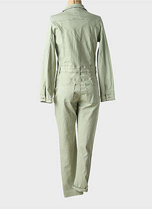 Combi-pantalon fermeture boutonnée sur le devant manches longues vert ONADO femme