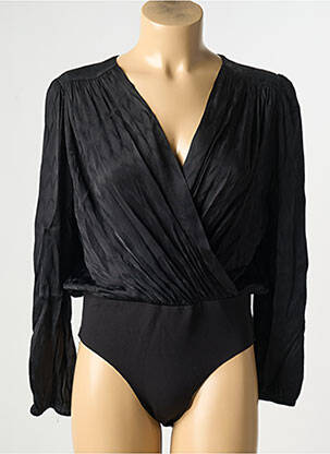 Body fermeture pressionnée à l'entrejambe manches longues noir ARTLOVE femme