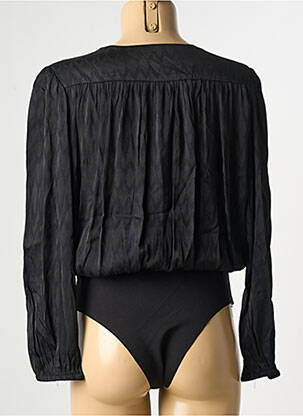 Body fermeture pressionnée à l'entrejambe manches longues noir ARTLOVE femme