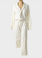 Combi-pantalon blanc PLACE DU JOUR pour femme seconde vue