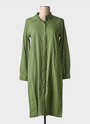 Robe mi-longue vert ICHI pour femme seconde vue