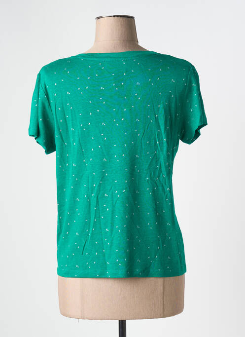 T-shirt imprimé fantaisie manches courtes vert ARTLOVE femme