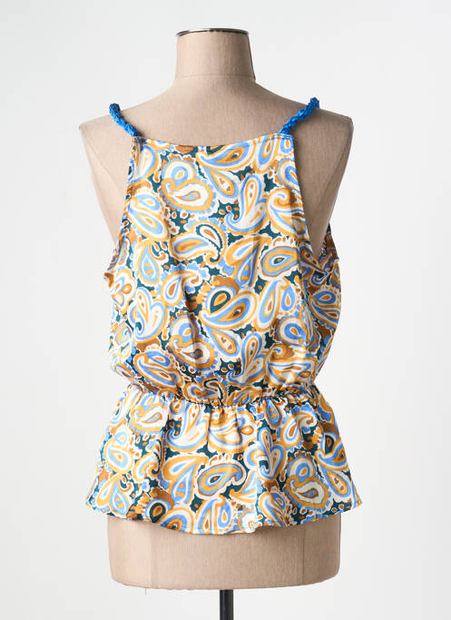 Top imprimé fantaisie fines bretelles bleu LAMIAR femme