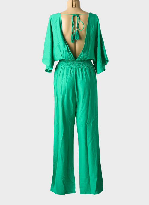 Combi-pantalon manches courtes manches courtes vert LILI SIDONIO femme