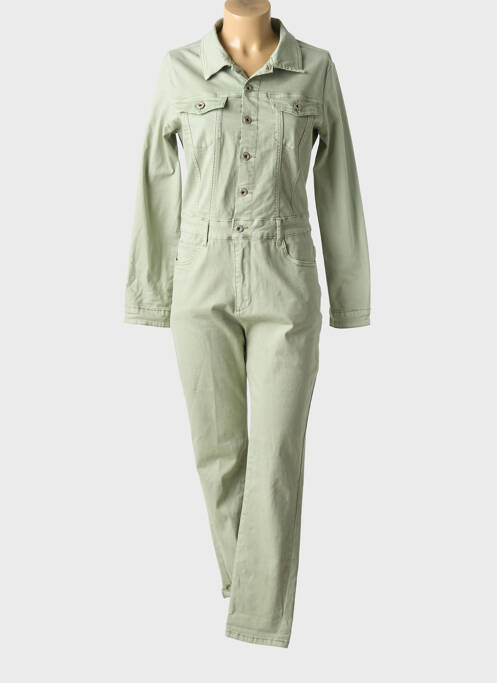 Combi-pantalon fermeture boutonnée sur le devant manches longues vert ONADO femme