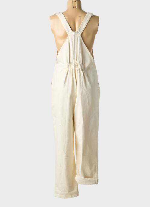 Salopette coupe droite fines bretelles beige EMABLUES femme