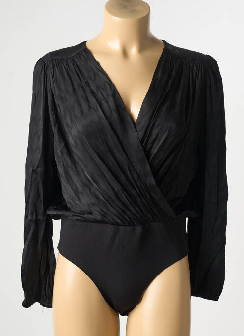 Body fermeture pressionnée à l'entrejambe manches longues noir ARTLOVE femme