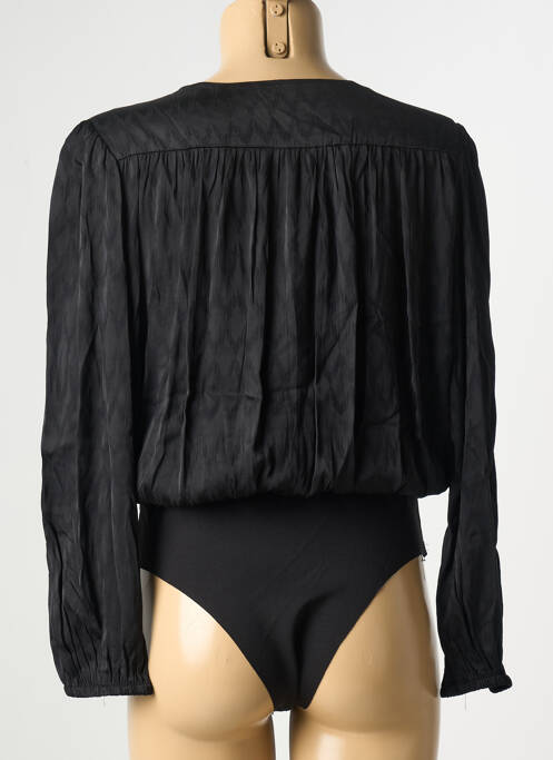 Body fermeture pressionnée à l'entrejambe manches longues noir ARTLOVE femme