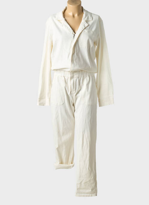 Combi-pantalon blanc PLACE DU JOUR pour femme