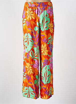 Pantalon large tissage popeline orange LES P'TITES BOMBES femme