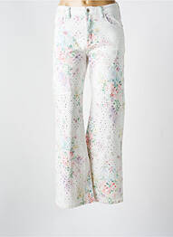 Jeans coupe large stretch blanc ONADO femme