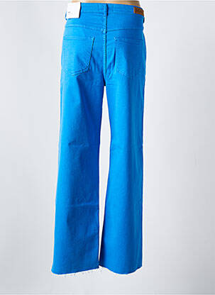 Jeans coupe large stretch taille haute bleu ICHI femme