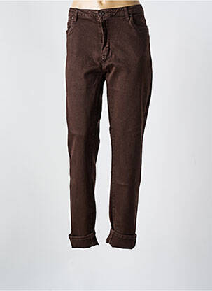 Jeans coupe slim marron VAVELL JEAN pour femme