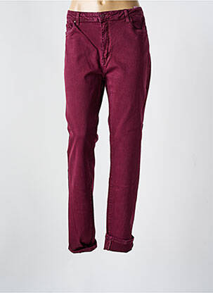 Jeans coupe slim rouge VAVELL JEAN pour femme
