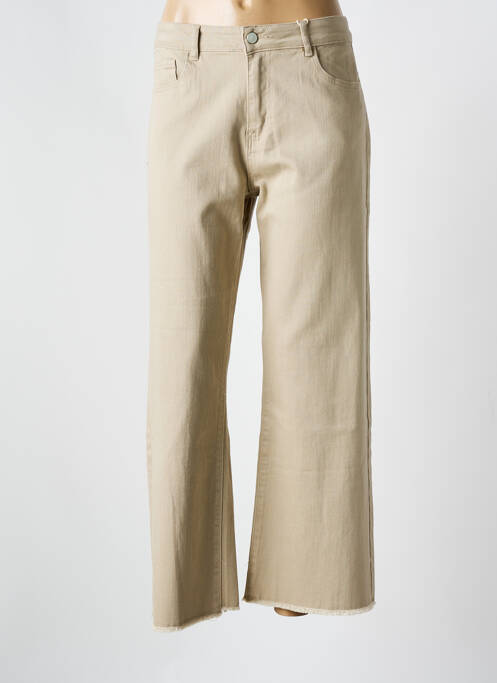 Jeans coupe large beige ONADO pour femme