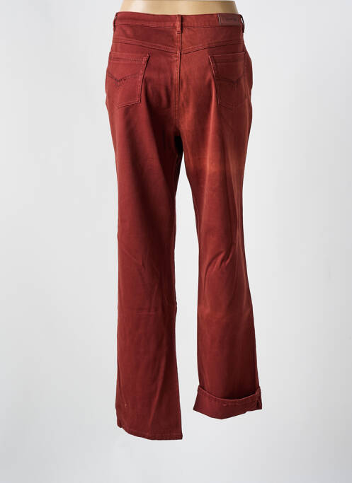 Jeans coupe slim orange I.QUING pour femme