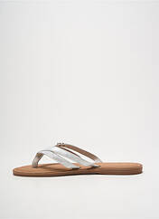 Tongs argent LPB pour femme seconde vue