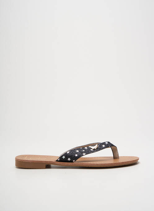 Tongs noir LPB pour femme