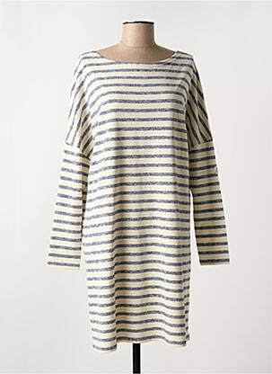 Robe courte manches longues manches longues bleu #127344 femme