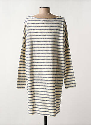 Robe courte manches longues manches longues bleu #127344 femme