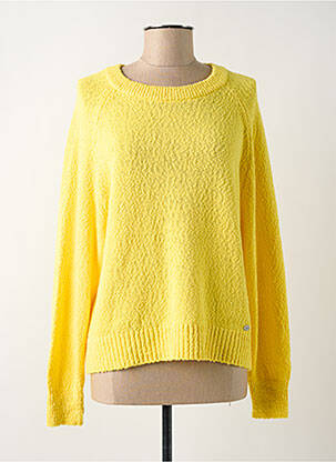 Pull stretch manches longues jaune MAT DE MISAINE femme