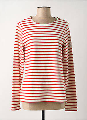T-shirt manches longues manches longues rouge ROYAL MER femme