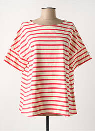 T-shirt stretch manches courtes rose ROYAL MER femme