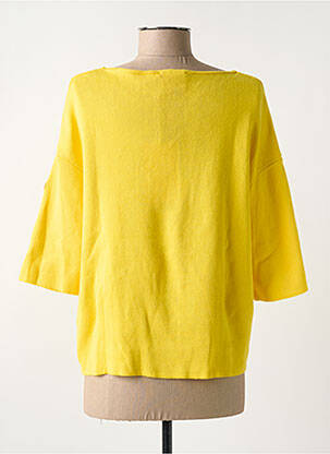 Pull col bateau manches 3/4 jaune ROYAL MER femme