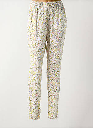 Pantalon slim taille haute taille haute beige OXBOW femme