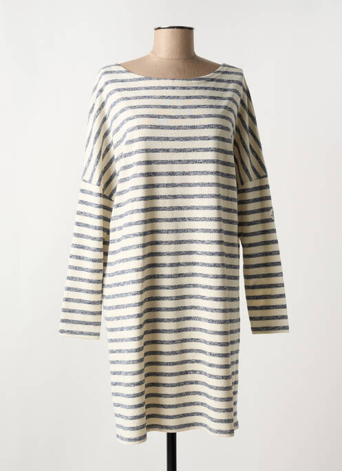 Robe courte manches longues manches longues bleu #127344 femme