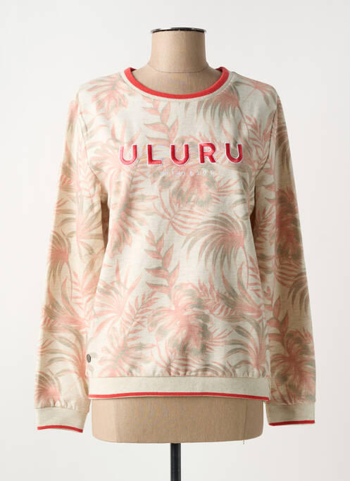 Sweat-shirt stretch manches longues beige J&JOY femme