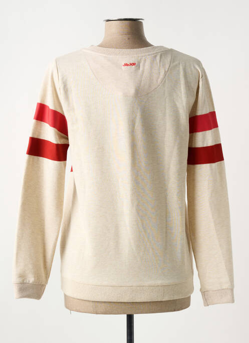 Sweat-shirt stretch manches longues beige J&JOY femme