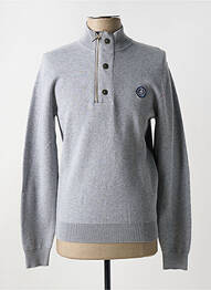 Pull manches longues manches longues gris MAT DE MISAINE homme