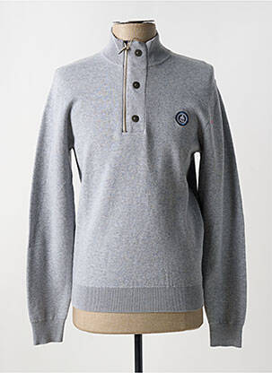 Pull manches longues manches longues gris MAT DE MISAINE homme