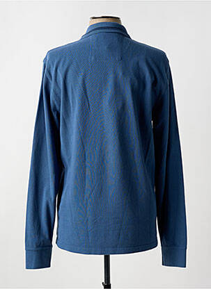 Polo manches longues manches longues bleu MAT DE MISAINE homme
