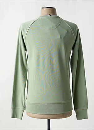Pull col rond manches longues vert FAGUO homme