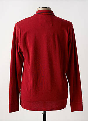 Polo manches longues manches longues rouge MAT DE MISAINE homme