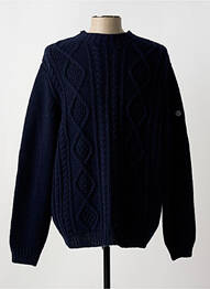 Pull col rond manches longues bleu MAT DE MISAINE homme