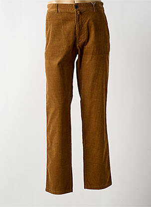 Pantalon droit stretch taille normale marron clair MAT DE MISAINE homme