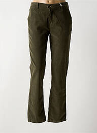 Pantalon droit stretch taille normale vert FAGUO homme