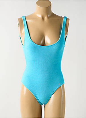 Maillot de bain 1 pièce stretch bleu BANANA MOON femme