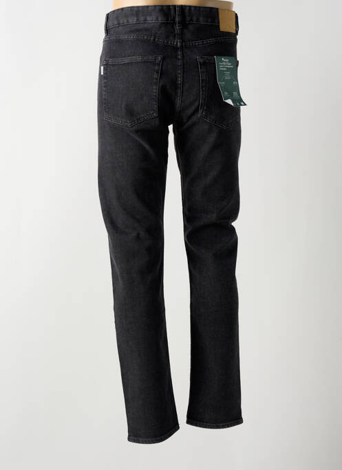 Jeans coupe droite fermeture boutonnée sur le devant taille normale noir FAGUO homme