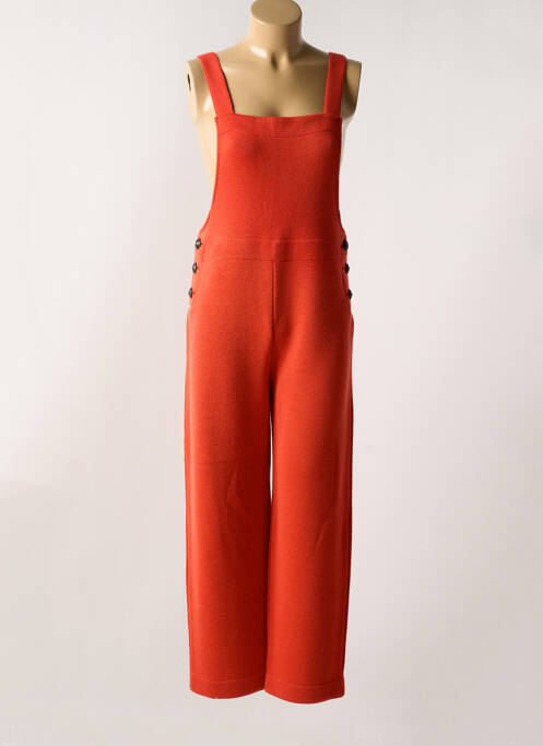 Salopette coupe cintrée sans manche orange ROYAL MER femme