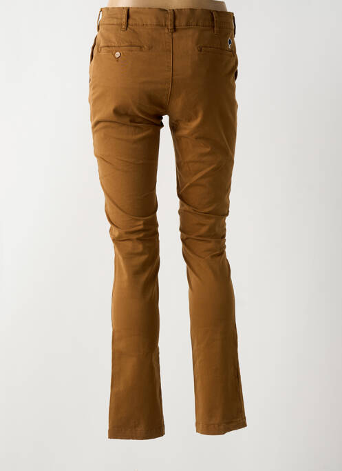 Pantalon chino marron FAGUO pour homme
