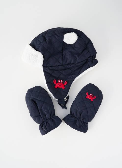 Bonnet doublure bleu WEEK END A LA MER garcon