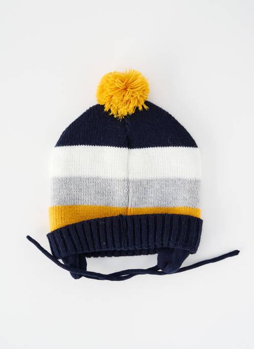 Bonnet jaune WEEK END A LA MER garçon