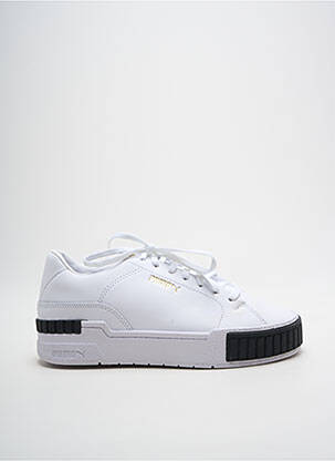 Baskets bout rond talon plat jusqu'à 3cm blanc PUMA femme