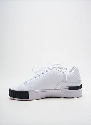Baskets bout rond talon plat jusqu'à 3cm blanc PUMA femme