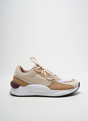 Baskets bout rond talon de 4 à 6cm beige PUMA femme