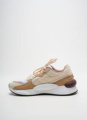 Baskets bout rond talon de 4 à 6cm beige PUMA femme